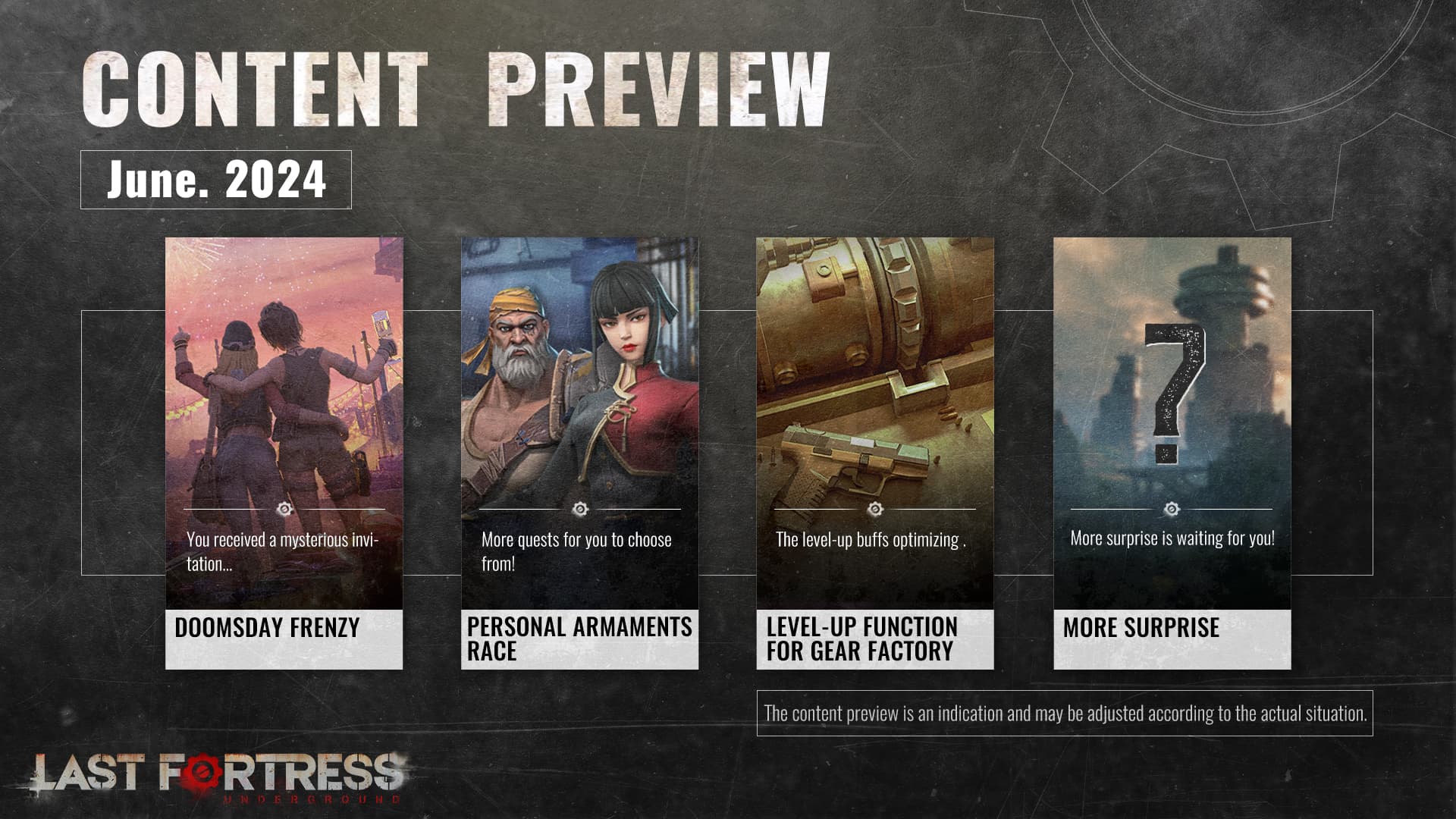 A sneak peek at June's update plan