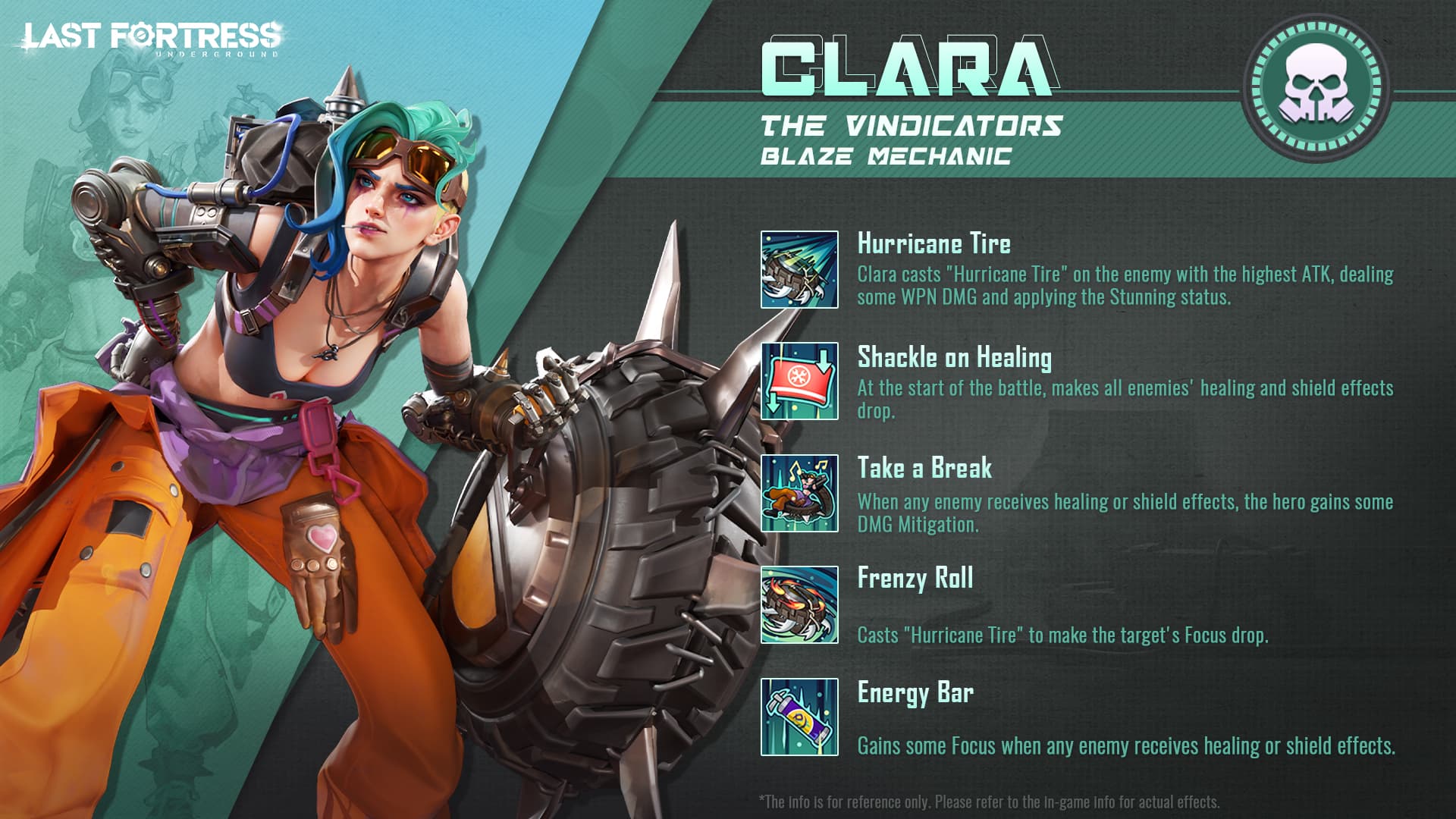 [Hero Introduction] Clara's profile information