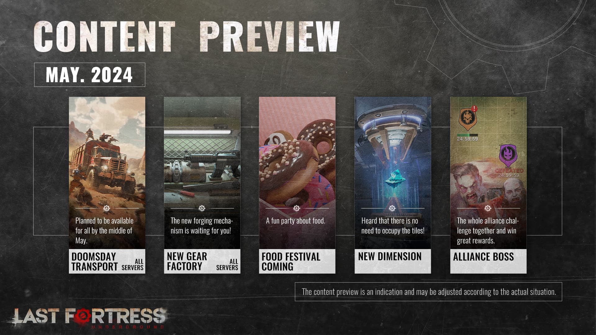 📢A sneak peek at this month's update plan